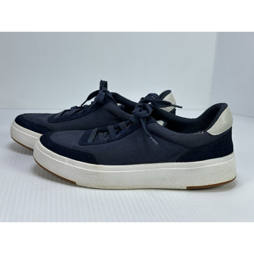 Kizik Prague Mens 6.5 Wide Blue Hands Free Lace Up Casual Comfort Sneakers